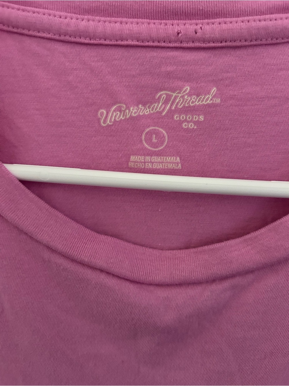 Universal Threads Women’s Short Sleeve Crewneck Tee - Pink - Picture 2 of 3